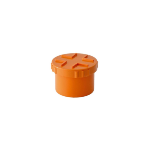 Tappo A Vite D. 125 C/Ispez. Pvc Arancio