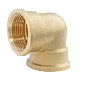 Gomito Ottone   F/F  3/8"