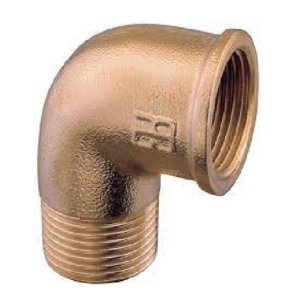 Gomito Ottone   M/F  3/8"