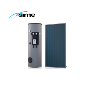 Solare Termico A Circolazione Forzata Sime Da 500 Litri 4 Pannelli Tot 5,4 Mq Tetto a falda